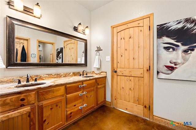 bathroom featuring vanity