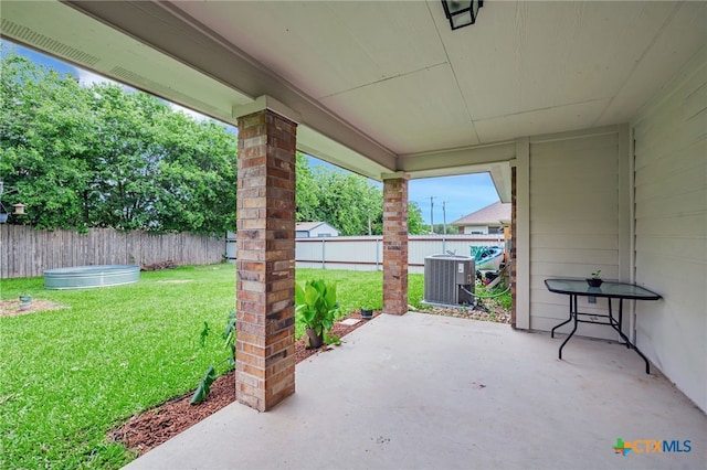 1921 Merlin Dr, Harker Heights, TX 76548 - view of patio / terrace with central AC
