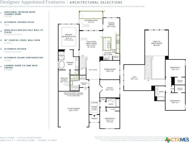 956 Nolte Bnd, Seguin, TX 78155 - view of property floor plan