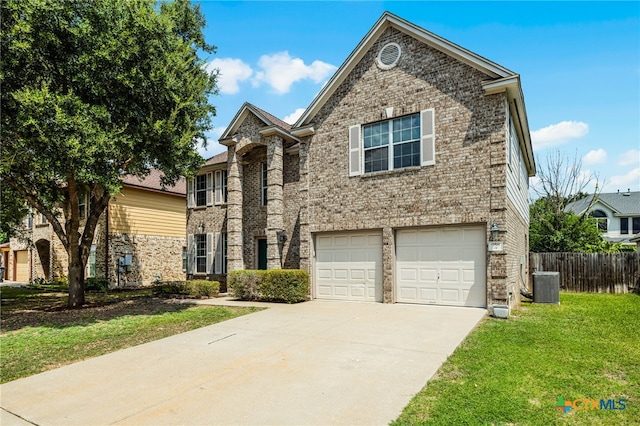 958 River Ter, New Braunfels, TX 78130 - view of front of property featuring driveway, an attached garage, and brick siding