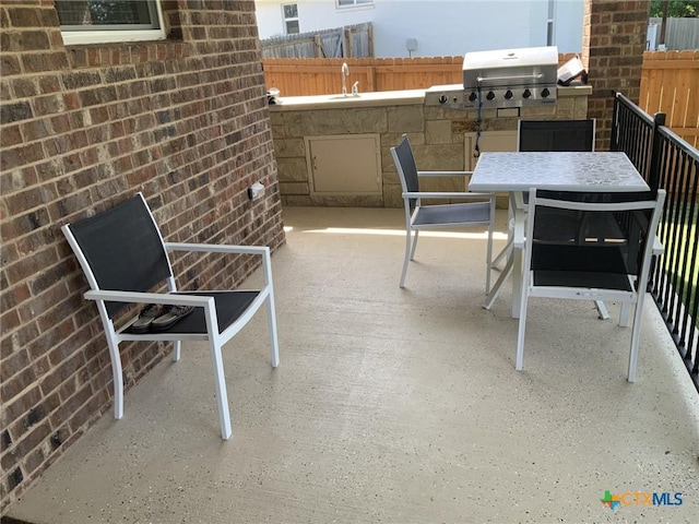 5818 Hamlet Dr, Belton, TX 76513 - view of patio with a sink