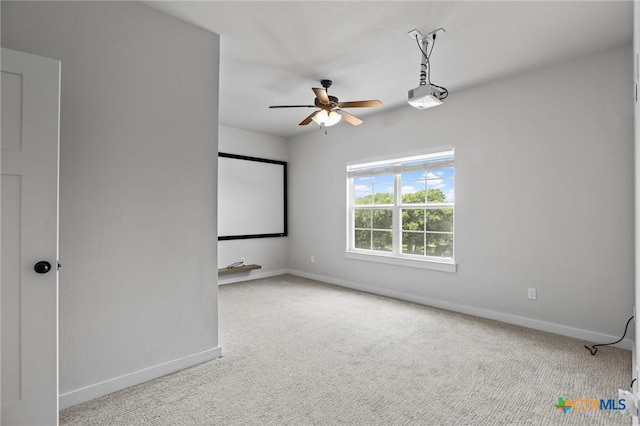 4430 Cedar Creek Rd, Temple, TX 76504 - carpeted empty room featuring ceiling fan and baseboards