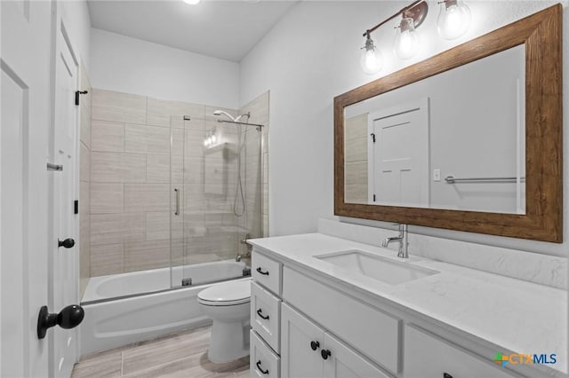 4430 Cedar Creek Rd, Temple, TX 76504 - bathroom featuring vanity and shower / bath combination with glass door