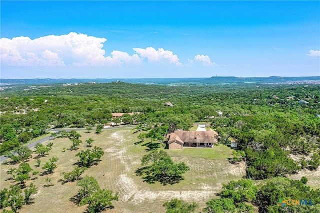 2721 Barton Hill Dr, Bulverde, TX 78163 - aerial view of property and surrounding area featuring a forest