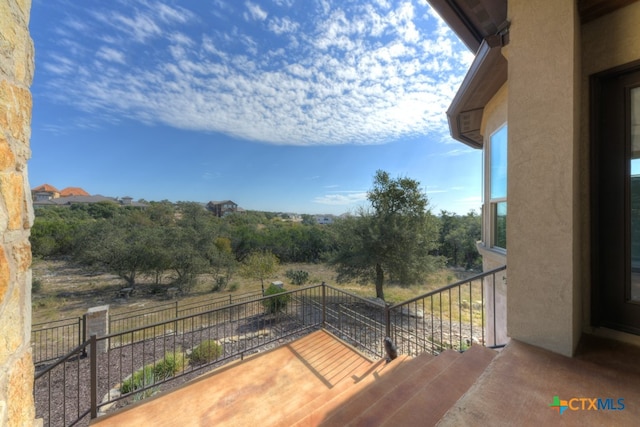 view of balcony