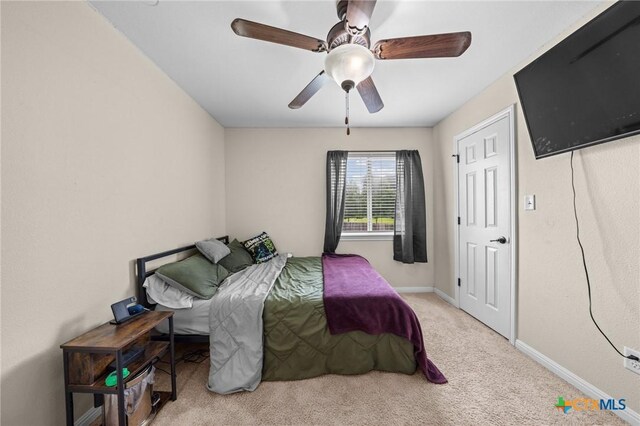 1901 Deer Field Way, Harker Heights, TX 76548 - bedroom featuring carpet and a ceiling fan