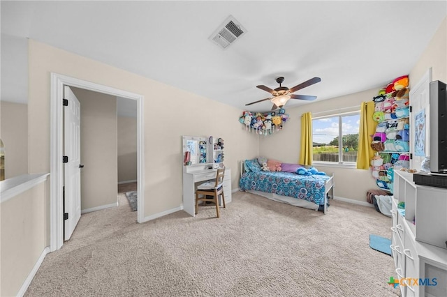 1901 Deer Field Way, Harker Heights, TX 76548 - bedroom featuring carpet floors and a ceiling fan