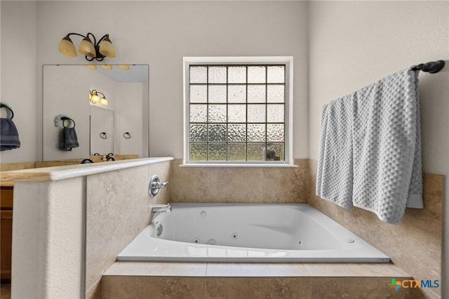 1901 Deer Field Way, Harker Heights, TX 76548 - bathroom featuring vanity and a jetted tub