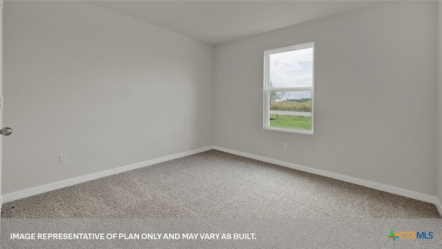 unfurnished room featuring carpet