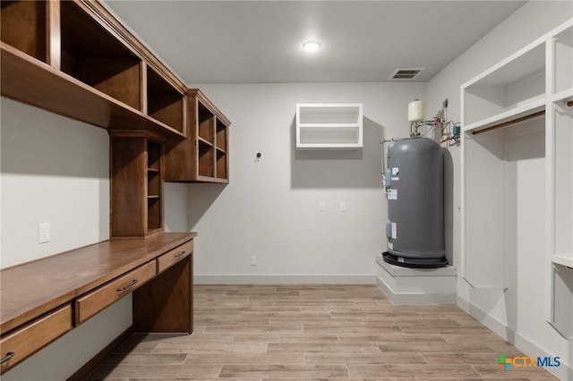 interior space with water heater