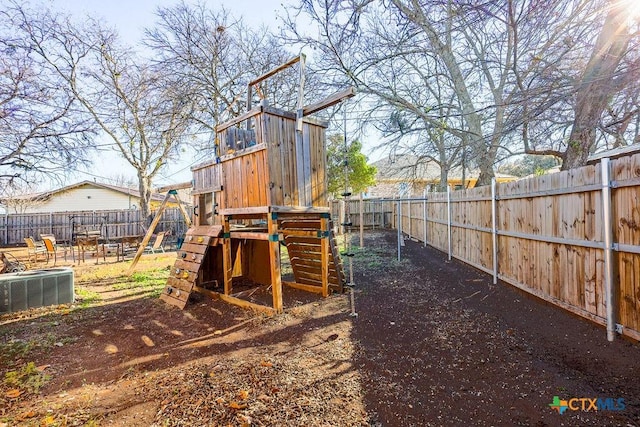 view of jungle gym