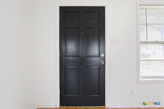 interior space featuring hardwood / wood-style flooring