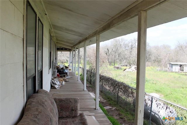 108 Sorrel St, Red Rock, TX 78662 - view of wooden porch