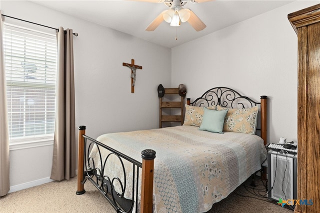 1809 Indian Camp Trl, Copperas Cove, TX 76522 - bedroom with light carpet and a ceiling fan