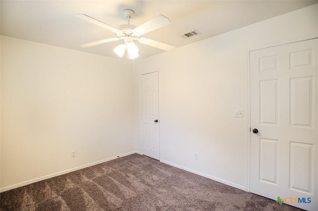 4902 Slate Ct, Killeen, TX 76542 - carpeted empty room featuring a ceiling fan and baseboards