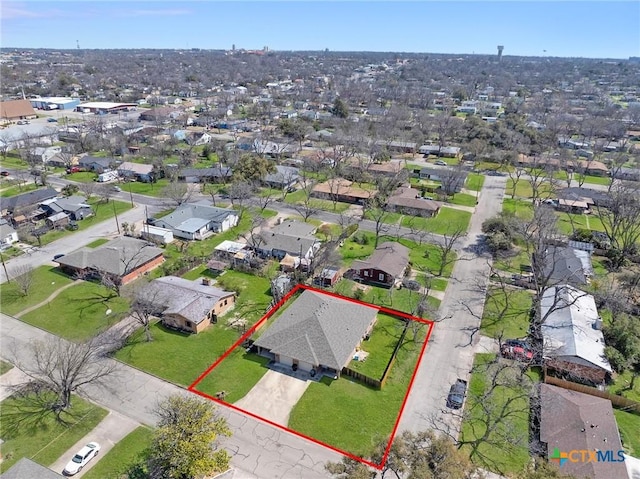 birds eye view of property featuring a residential view