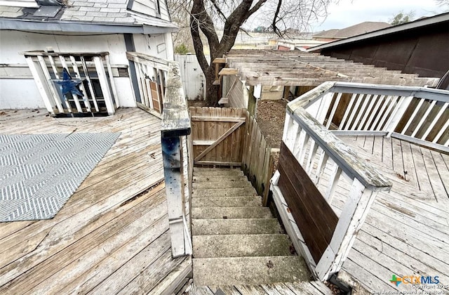 view of wooden terrace