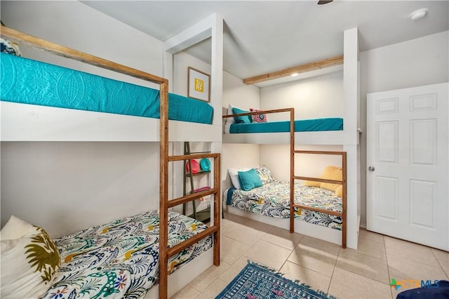 view of tiled bedroom