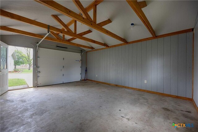 1001 US Highway 77 N, Hallettsville, TX 77964 - garage with wood walls
