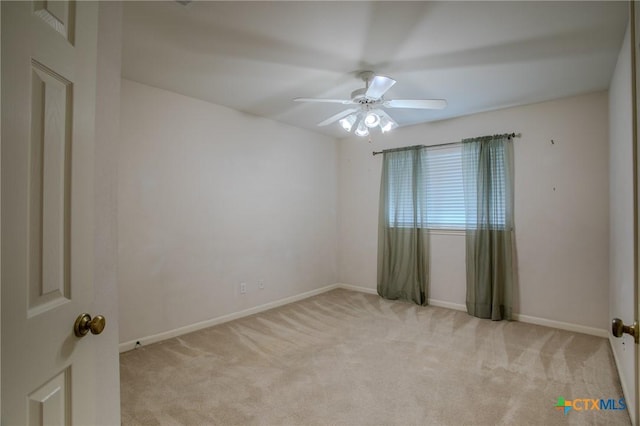 106 Fieldstone, Victoria, TX 77901 - unfurnished room with a ceiling fan and carpet flooring