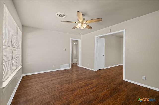 3102 Taft St, Killeen, TX 76543 - spare room with wood finished floors, ceiling fan, and baseboards