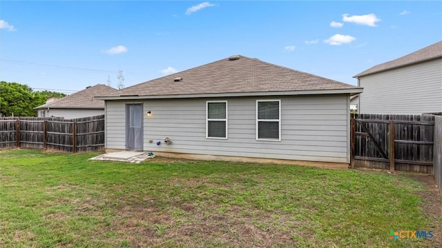 9741 Sandy Ridge Way, San Antonio, TX 78239 - back of house with a fenced backyard and a shingled roof