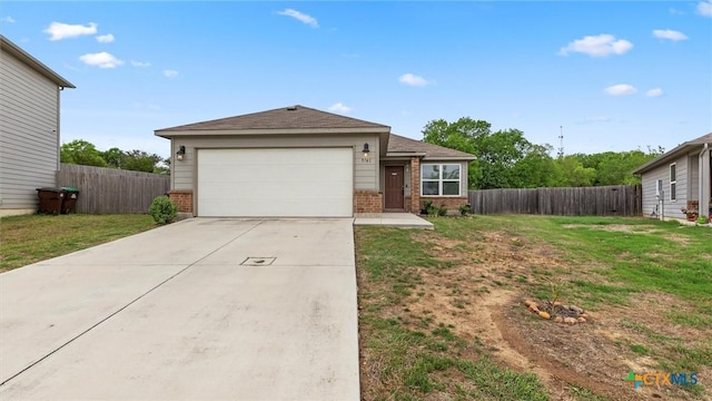 9741 Sandy Ridge Way, San Antonio, TX 78239 - view of front facade featuring brick siding, concrete driveway, an attached garage, and roof with shingles