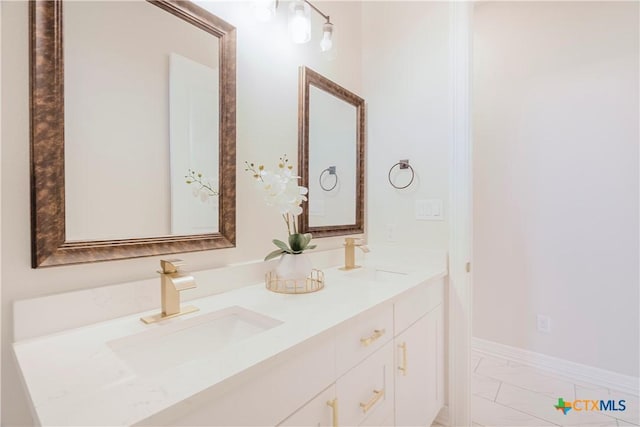 bathroom featuring vanity