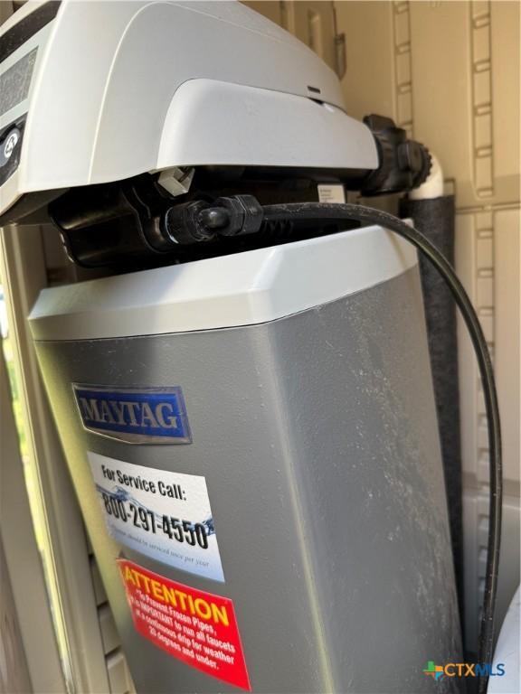 1403 Little St, Copperas Cove, TX 76522 - detailed view of a water softener