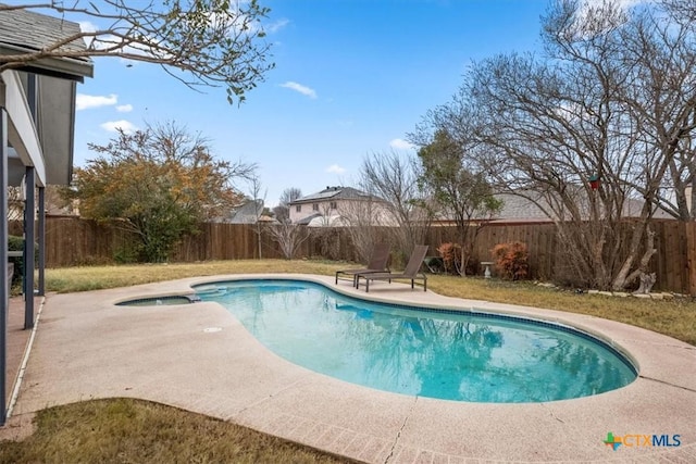 view of pool with a patio