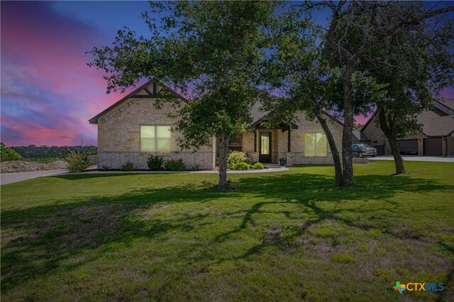 8508 Mount Nebo Cir, Belton, TX 76513 - view of front facade with a front yard and brick siding