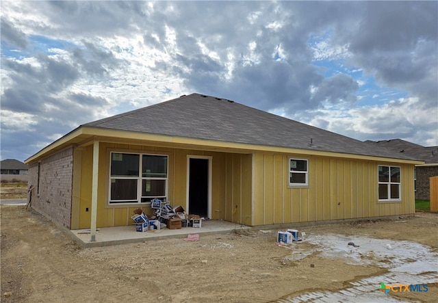 rear view of house with a patio area