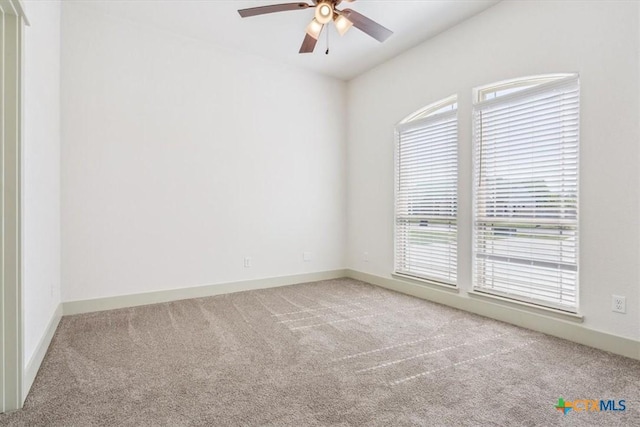 124 Cumberland Dr, Belton, TX 76513 - carpeted empty room featuring baseboards and a ceiling fan