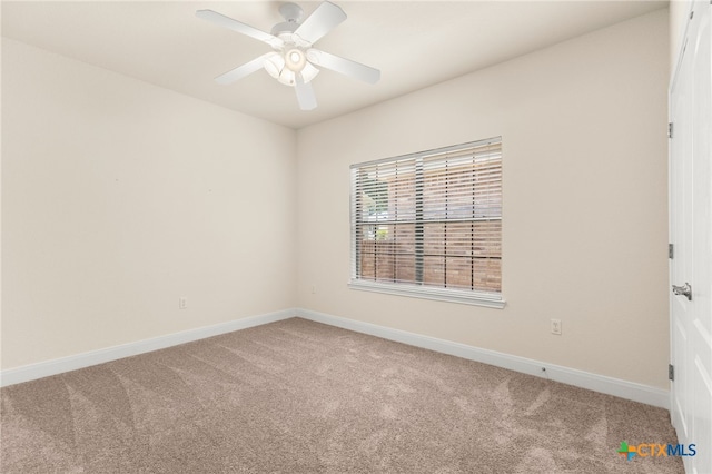 217 Ciela Vis, Seguin, TX 78155 - carpeted empty room with baseboards and ceiling fan