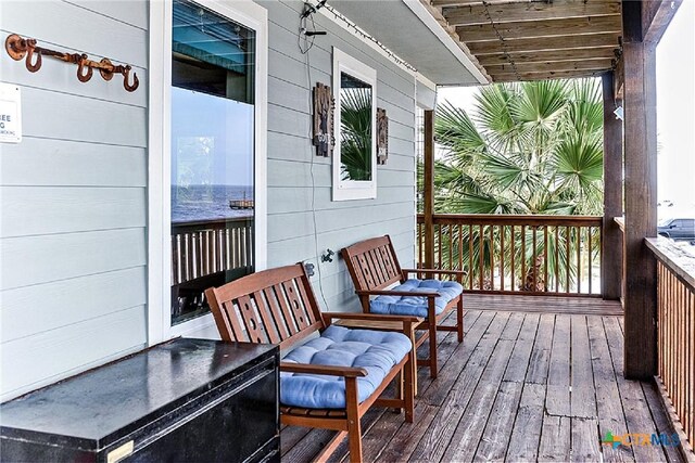 1265 N Ocean Dr, Port Lavaca, TX 77979 - view of wooden terrace