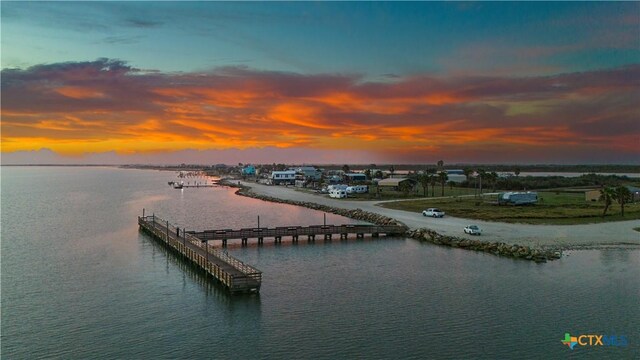 1265 N Ocean Dr, Port Lavaca, TX 77979 - view of dock featuring a water view