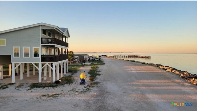 1265 N Ocean Dr, Port Lavaca, TX 77979 - exterior space with a view of the beach