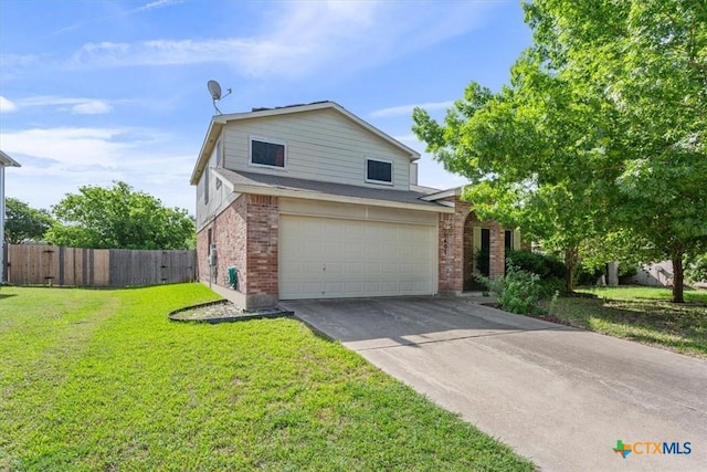 5407 Whistle Stop Dr, Temple, TX 76502 - traditional home with brick siding, an attached garage, and concrete driveway