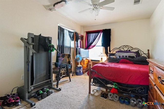 5407 Whistle Stop Dr, Temple, TX 76502 - bedroom featuring carpet and ceiling fan
