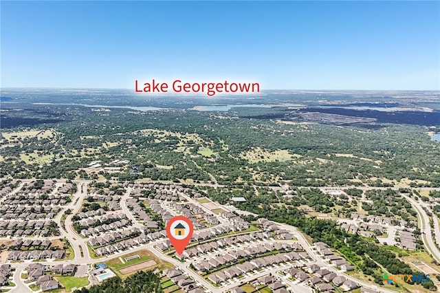 156 High Plains Dr, Georgetown, TX 78628 - aerial perspective of suburban area