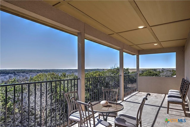 view of balcony