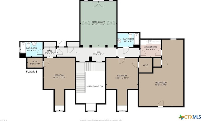 kitchen with pendant lighting, a breakfast bar, white appliances, light brown cabinetry, and kitchen peninsula