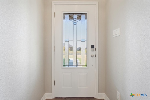 view of doorway to outside