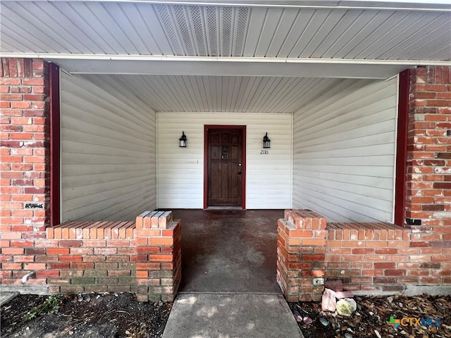 2110 Pamela Rd, Temple, TX 76502 - property entrance with brick siding and covered porch
