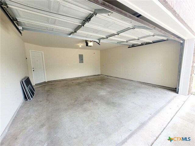 2810 Scottsdale Dr, Killeen, TX 76543 - garage with a garage door opener and electric panel