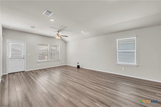2358 Aylesbury Dr, Copperas Cove, TX 76522 - spare room featuring ceiling fan, wood finished floors, and recessed lighting