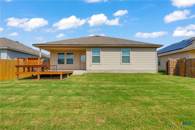 2358 Aylesbury Dr, Copperas Cove, TX 76522 - rear view of house featuring a fenced backyard and a deck