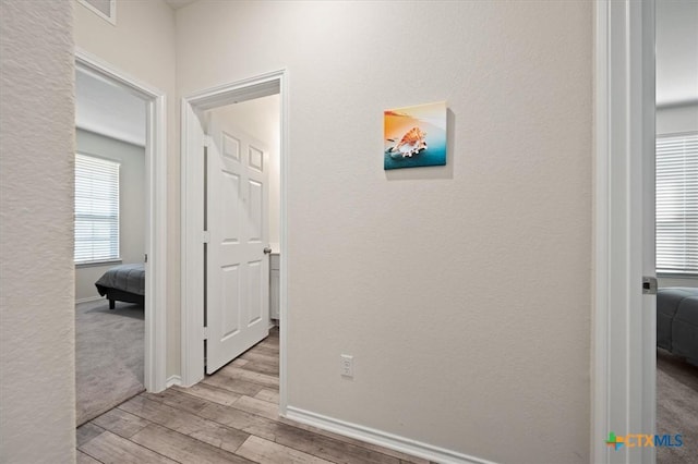 212 Gunther Way, Taylor, TX 76574 - hallway with wood finished floors and baseboards