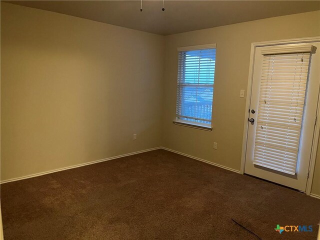 view of carpeted empty room