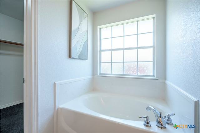 bathroom with a bathing tub